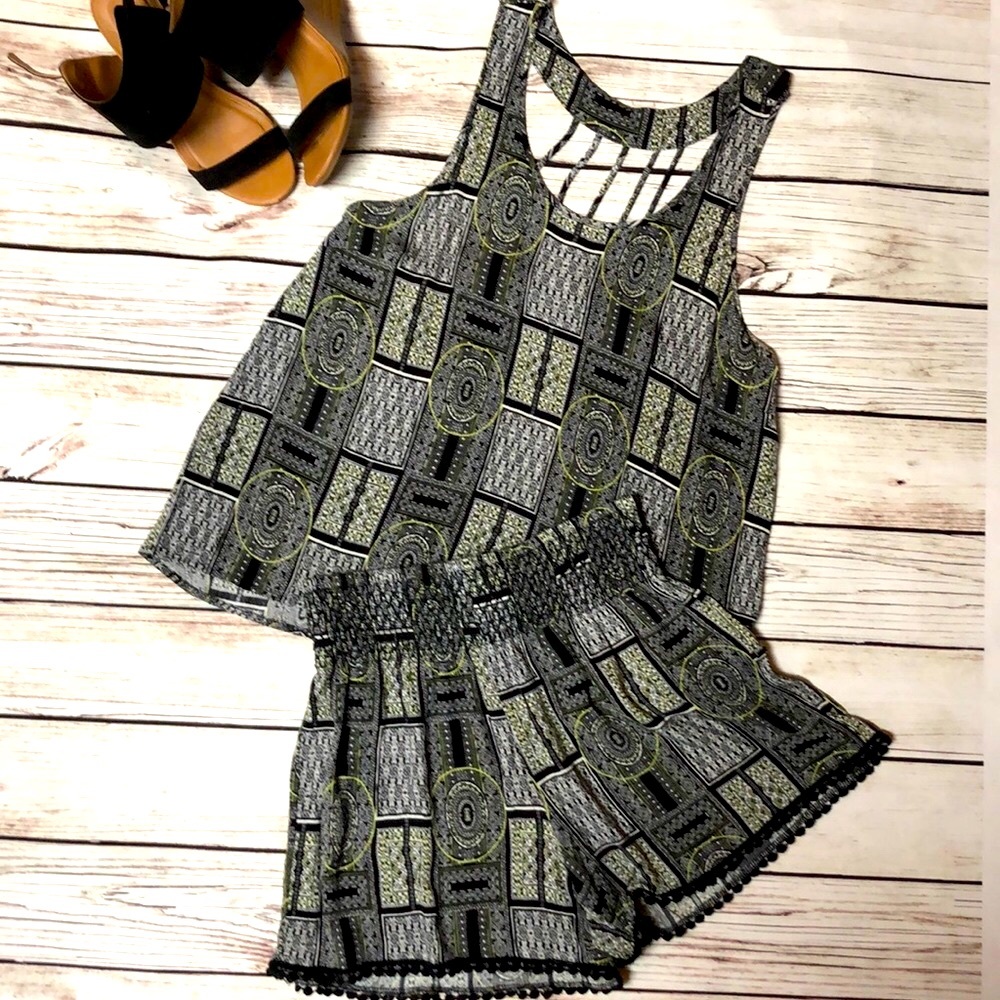 2 Piece Outfit Tank Top & Shorts Set